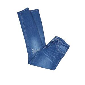 hippie laundry Women's Distressed Lowrise Med Wash Stretch Skinny Jeans Size 29